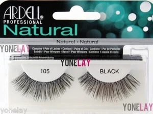 ARDELL Natural 105 Black False Eyelashes Fake Eye Lashes Invisibands Fashion - Bild 1 von 1