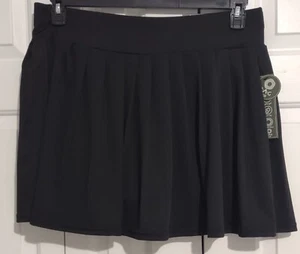 RAG Women's Black High-Waisted Pleated Active Skort W/  Pockets NWTS - Picture 1 of 7