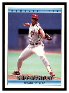 1992 Donruss #722 CLIFF BRANTLEY RC Philadelphia Phillies ~C7R