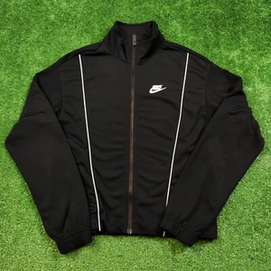 Nike Jacke Erwachsene XS Extra Small Track Full Zip Schwarz Swoosh Unisex Leicht - Bild 1 von 13