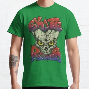 T-shirt classica Skate Rags Graffiti Skull 1985 - Foto 1 di 4