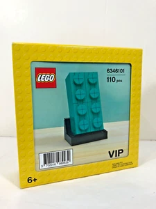 LEGO 2020 promotional set# 6346101 Buildable 2x4 Teal Brick, NEW! - Picture 1 of 2
