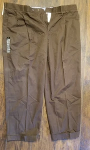 Axist Mens Dress Pants - Corporate Khaki (44Wx32L) Cotton Micro Blend - Picture 1 of 6