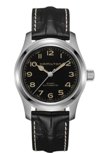Hamilton Khaki Field Murph Auto Black Dial Leather Band Men's Watch H70605731 - Zdjęcie 1 z 4