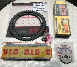 DID Chainset Yamaha WR 125 R/X, WR125, '09-17, 14-53-132, Chain Kit, DE07 - Picture 1 of 6