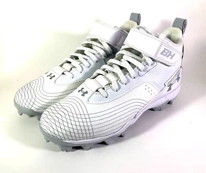 Under Armour Soccer Shoes Harper White Color Size US4Y - Picture 1 of 10