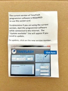 DSC-PROG-Socket-D 2520 TimeFlash Socket Card - Adapter universal 2.5X2.0 - Picture 1 of 2