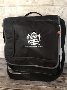 Starbucks Messenger Bag Rare Mermaid Law Corporate Affairs Black Laptop Storage - Bild 1 von 12