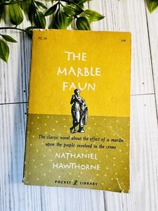 VINTAGE THE MARBLE FAUN NATHANIEL HAWTHORNE 1958 PB BOOK EXLIB - Picture 1 of 4