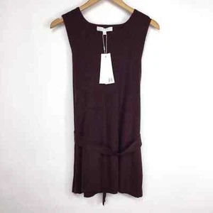 Adyson Parker Wine Red Knit Sleeveless Sweater - Picture 1 of 10