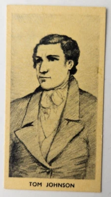 1938 Cartledge Knockout Razor Famous Prize Fighters Glossy #3 Tom Johnson (C) - Image 1 of 2