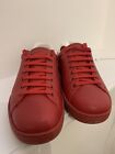 Men?S Gucci Low Red Trainers Size 9.5, New With Box And Tags