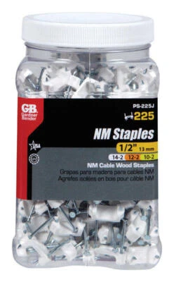 Gardner Bender 1/2 in. W Plastic Insulated Cable Staple 225-Pack