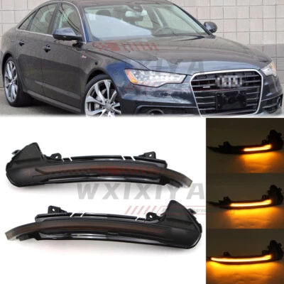 Luz LED de espejo retrovisor lateral para Audi A6 S6 2012-18 reflector intermitente Foto 1 de 4