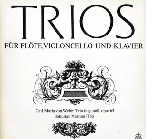 WEBER & MARTINU Trios for Flute Cello & Piano DELIUS NATORP KLODT Christophorus - Picture 1 of 3