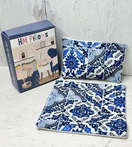 Dollhouse Miniatures 1:12 blaue Fliesen Bettwäsche Set Wendekissen & Decke - Bild 1 von 8