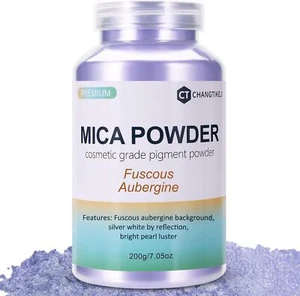 Mica Powder,7.05OZ(200g),Fuscous Aubergine Mica Powder Pigment for Epoxy - Picture 1 of 7
