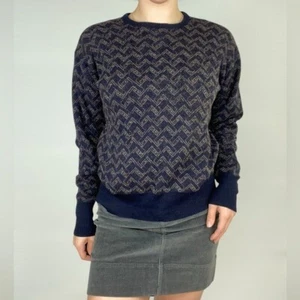 POLO RALPH LAUREN 90s Abstract 100% Wool Vintage Sweater Crewneck - Bild 1 von 9