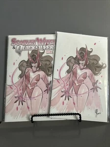 SCARLET WITCH & QUICKSILVER #1 * NM+ * PEACH MOMOKO TRADE & Virgin VARIANT 🔥🔥 - Picture 1 of 1