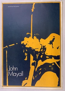 John Mayall Program Original Vintage 8 Page Foldout UK Tour 1970 - Picture 1 of 15