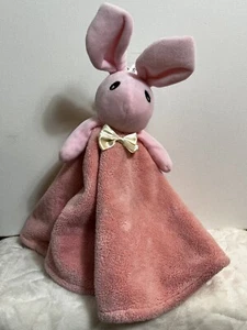 Soft Kiss Bunny Plush Security Blanket Lovey 20” Round 2015 - Picture 1 of 8