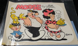 Vintage Moose By Bob Weber Decal Goofy Roast Chicken New Old Stock - Picture 1 of 2