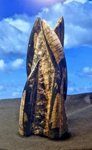 Superb Orthoceras Fossils on matrix, 165mm x 65mm. Freestanding. - Foto 1 di 10
