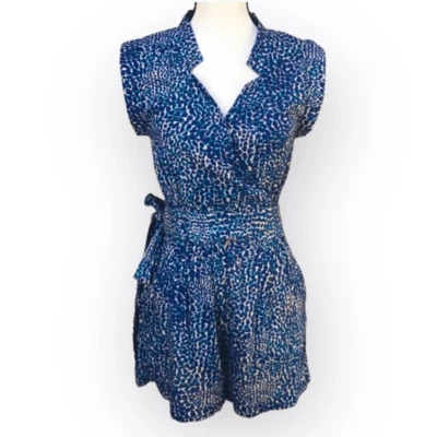 French Connection Angela Animal Jumpsuit Romper 0/2 NWT - Image 1 of 4