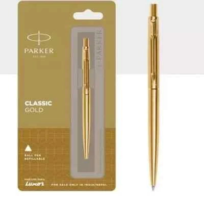 Bolígrafo Parker Classic Golden Jotter GT tinta azul ideal regalo envío gratuito EE. UU. Foto 1 de 4