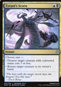 Tyrant's Scorn [War of the Spark] Magic The Gathering - Imagen 1 de 3