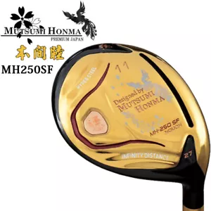 MUTSUMI HONMA Golf Japan MH250SF HOUOH SHALLOW FAIRWAY WOOD Gold Graphite - Picture 1 of 10