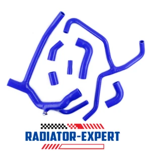 For 1999-2004 Land Rover Discovery 2 TD5 models Silicone Radiator Hose Blue Pipe - Picture 1 of 13