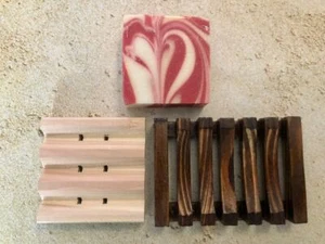 Soap Saver Pine Wood Dish Holder ๐ Light or Dark Pine ๐ Compare to Dr Squatch! - Picture 1 of 11