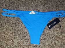 Tavik Womens Size Large Bikini Swim Bottom Blue Minimal Coverage