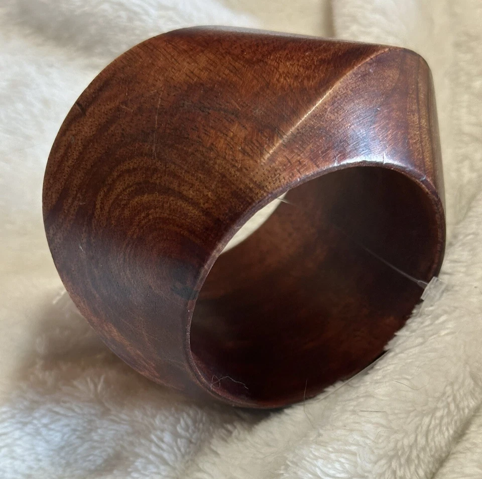 Brazalete brazalete de madera vintage Monees Gerda Lynggaard marrón usado Foto 1 de 4