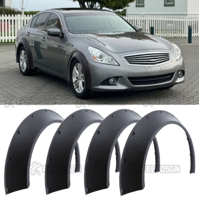 Kits de carrocería ancha arcos de rueda para Infiniti Q40 Q45 Q50 Q70 Q60 4,5" guardabarros llamaradas Foto 1 de 4