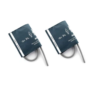 2 piezas monitor manguito de presión arterial tubo único adulto parte superior brazo banda de presión arterial - Imagen 1 de 9