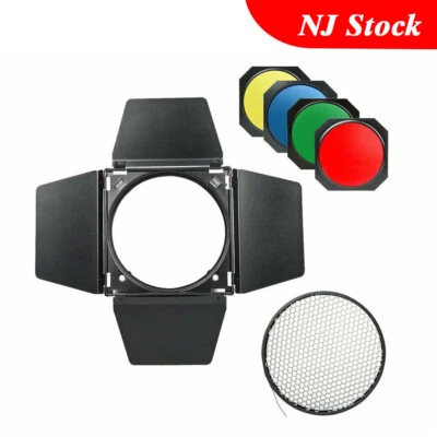 Godox BD-04 Barndoor Honeycomb Grid Color Gel Filter studio Strobe Camera Flash - Image 1 of 4