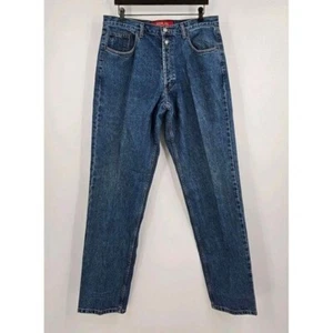 Replay Mens 4 Button Fly Straight Leg Med Wash Jeans Sz 36×34 - Picture 1 of 7