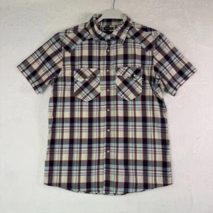 Oakley Vintage Regular Fit Plaid Snap Pockets Shirt M Western Kurzarm Baumwolle - Bild 1 von 7