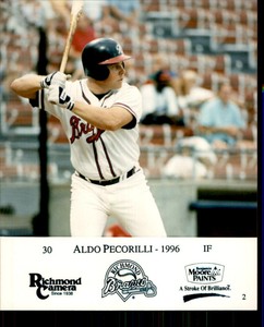 1996 Richmond Braves Richmond Camera #2 Aldo Pecorilli - NM Baseball Photo Card