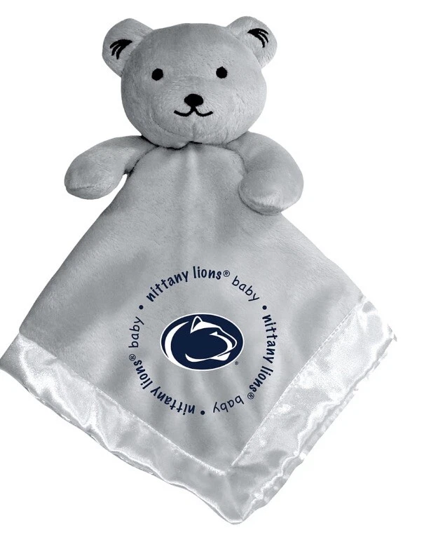 Manta de oso de seguridad para bebés Penn State producto con licencia NCAA 14X14 gris Foto 1 de 3