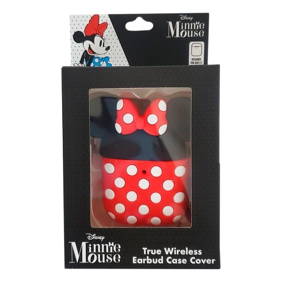 Funda para auriculares DISNEY MINNIE MOUSE diseñada para AirPods Gen 1 y 2 + llavero Foto 1 de 1