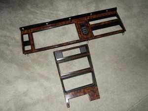 Chrysler LeBaron Turbo 1987 "Woodgrain" Dash Trim Bezels OEM (2) - Picture 1 of 10