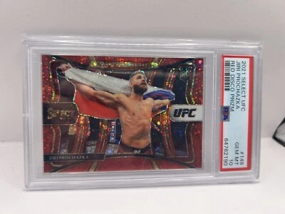 2021 Panini Select UFC JIRI PROCHAZKA Red Disco Rookie RC Prizm /199 PSA 10 - Image 1 of 2