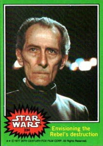 1977 Topps Star Wars Serie 4 Verde #234 Visualizando la destrucción del Rebelde - Imagen 1 de 2