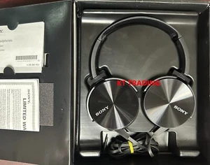 SONY Genuine MDR-XB450AP EXTRA BASS Stereo Dynamic On-Ear Headphone w/ Mic BLACK - Picture 1 of 4