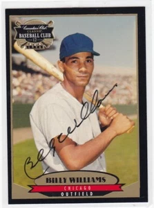 MINT! 1996 CANADIAN CLUB BILLY WILLIAMS HARD SIGNED AUTOGRAPH CHICAGO CUBS HOF - Picture 1 of 3