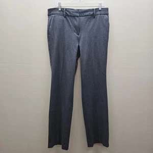 Talbots Flat Front Barely Boot Pants Pockets Business Formal Casual Gray Size 10 - Picture 1 of 6