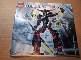 Lego Hero Factory Black Factory 6203 Instruction Manuals No Bricks Wear
